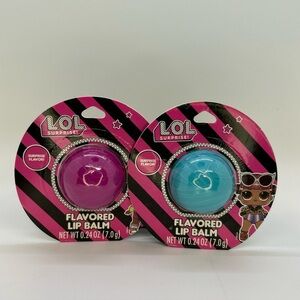 L.O.L. Surprise Flavored Lip Balm Gloss NEW Ball Egg Pink Blue .24oz